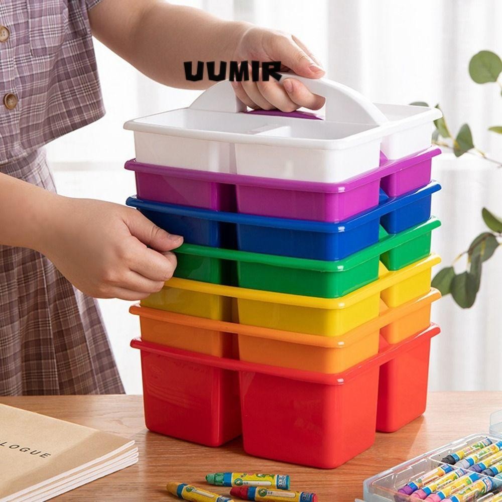 Uumir ตะกร้าแบ่งช่องแบบพกพาที่วางโต๊ะมือถือ