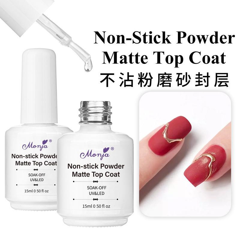 เจลยาทาเล็บเพื่อการทํางาน ใส Base Coat/top Coat เบสโค้ท/ท็อปโค้ท/Builder เบสโค้ทกาวส่องไฟ 15ml MONJA - รูปที่ 5