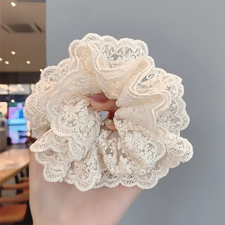 สวยงาม 4 ชั้น Fairy Lace เชือกผมผม Scrunchies เครื่องประดับผม