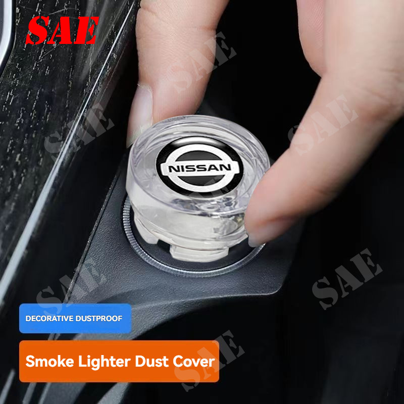 💥พร้อมส่ง💥Nissan/นิสสัน ฝาครอบปลั๊กที่จุดบุหรี่ในรถยนต์ กันฝุ่น ตัวปิดที่จุดบุหรี่ซิ่ง สำหรับ Nissan Almera Sentra Serena Terra Navara Teana Latio Xtrail Sylphy N16 Grand Livina