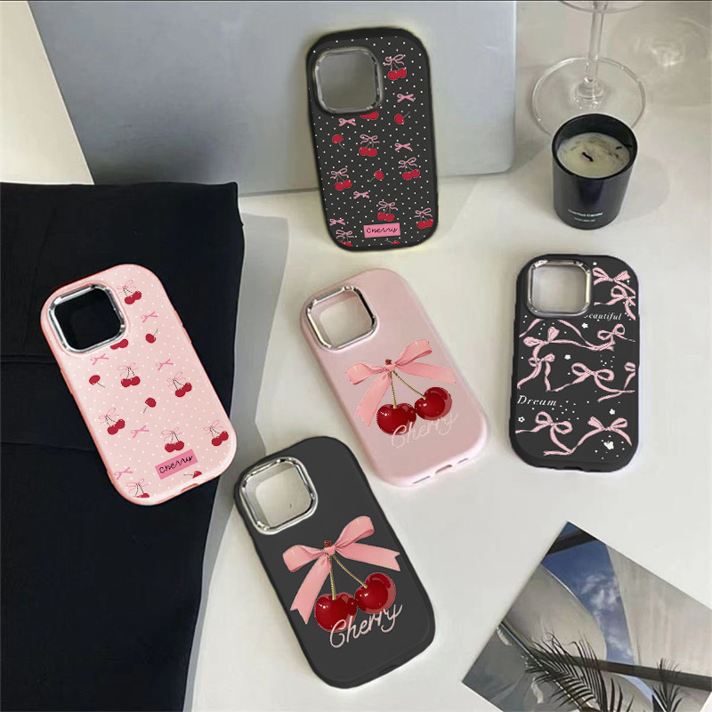 Good🌷ส่งจากไทย เคสโทรศัพท์มือถือนิ่ม เคสไอโฟน กันกระแทก สําหรับ iPhone 16 15 14 13 12 11 Pro max 7 8 Plus X XR XSMaxโบว์