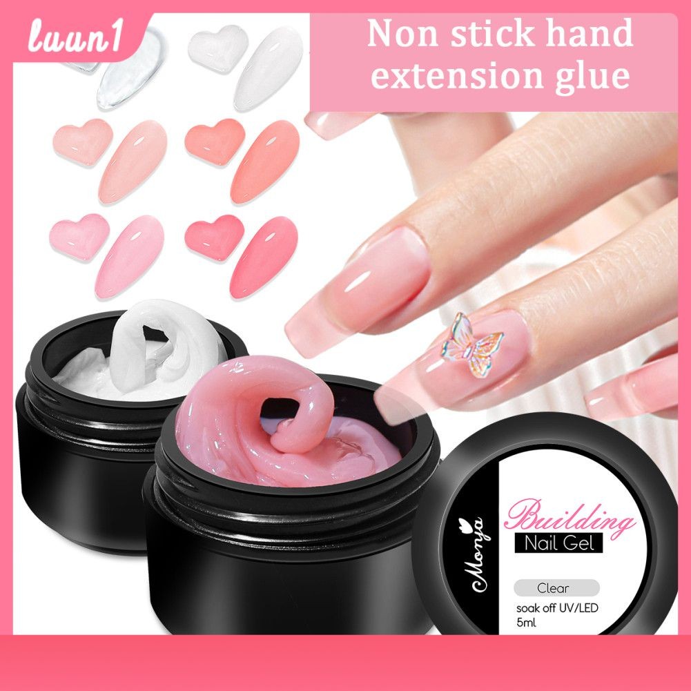 เจลต่อเล็บแบบไม่ติดเล็บ ต่อเล็บ 3 มิติ ดีไซน์เล็บ 3 มิติ กาวติดเล็บ ขยายเล็บได้ง่าย แกะสลักและขึ้นรูป กาวต่อเล็บแบบโฟโตเทอราพี น้ำยาทาเล็บ COD