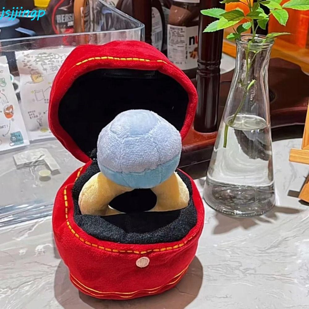 Jsjjingp เพชรใหญ่ชุดแหวนตุ๊กตาของเล่น, PP Cotton Plush Creative แหวนกล่องของเล่นตุ๊กตา,น่ารักเพชรใหญ่จําลองตุ๊กตา Plush Love แหวนเพชรของเล่นสนุกเด็กสาว