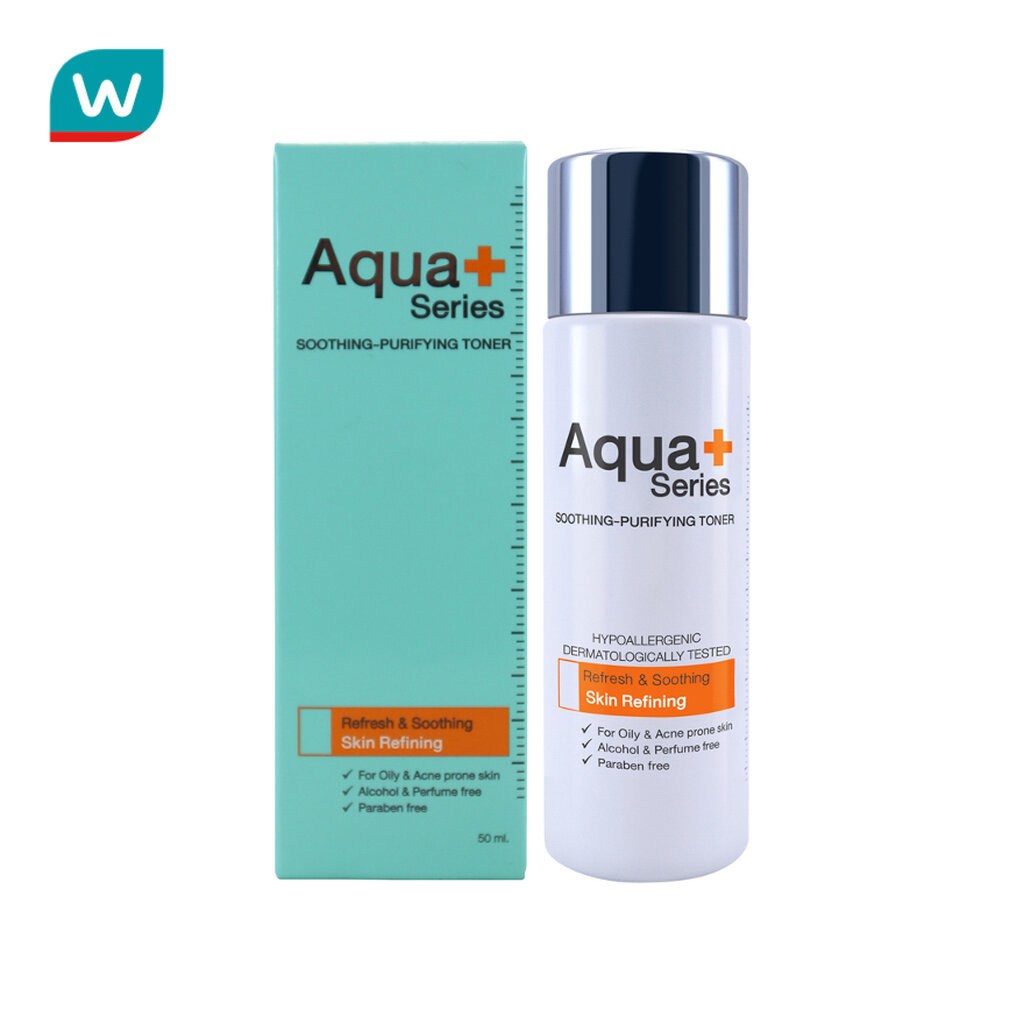 Aqua+Series อควาพลัส ซีรี่ส์ ซูธติ้ง เพียวริฟายอิ้ง โทนเนอร์ 50มล