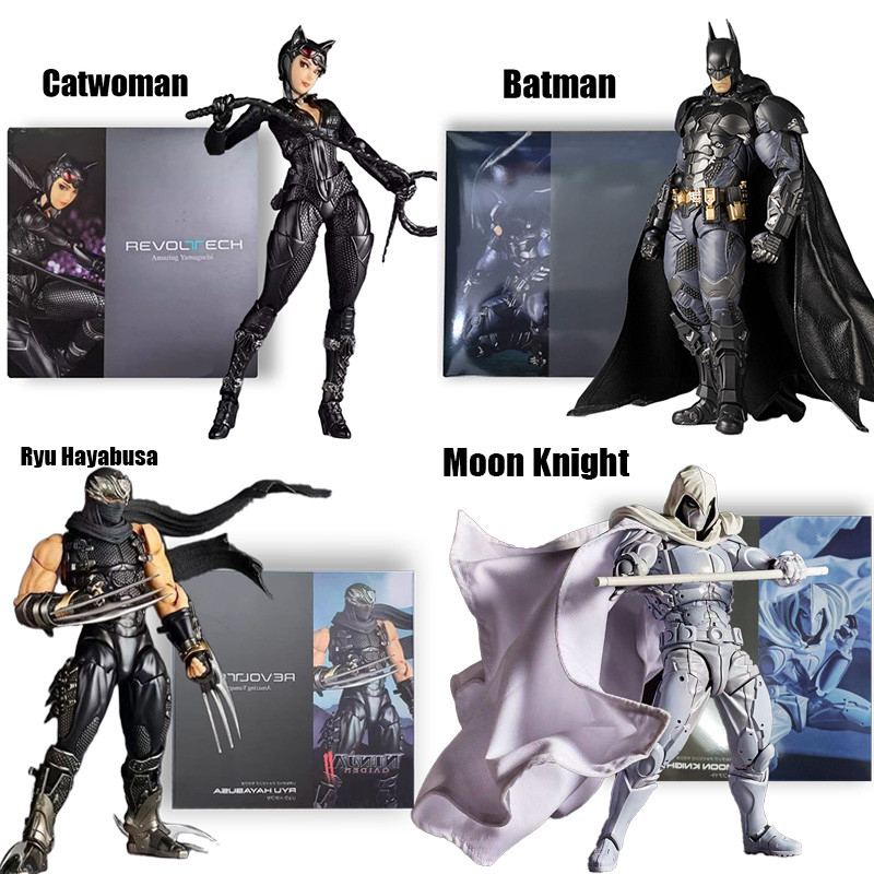 1/12 Action Figure Amazing Yamaguchi Revoltech Batman Catwoman ตุ๊กตา Revoltech Ryu Hayabusa Mdoel ข