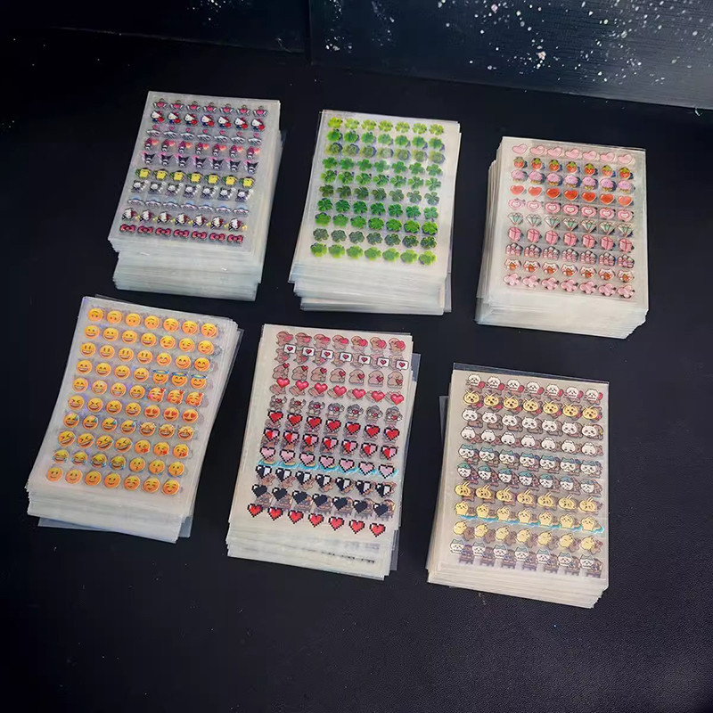 Ins DIY Sticker Book Mini Emoji Chiikawa Stickers Storage Book Creative Photo Card Holders