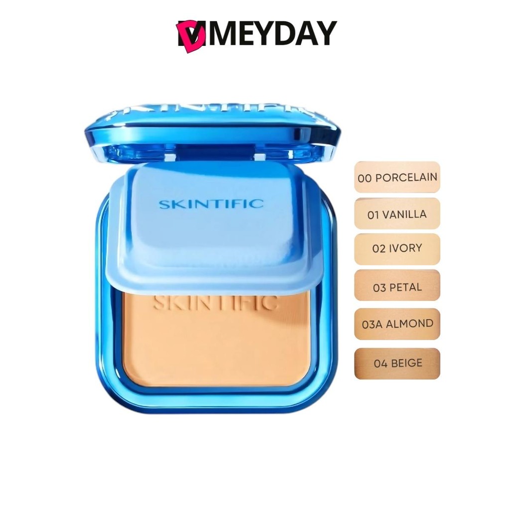 Skintific Ultra Cover Powder Foundation สคินทิฟฟิค อัลตร้า คัฟเวอร์ พาวเดอร์ ฟาวน์เดชั่น  9 g.