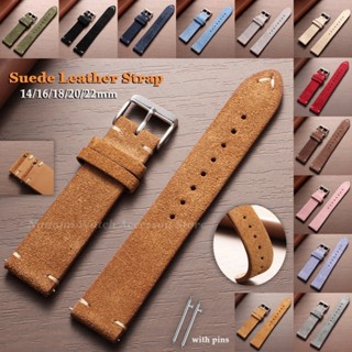 หนังนิ่มหนังแท้สีสายนาฬิกา14มิลลิเมตร16มิลลิเมตร18มิลลิเมตร2…