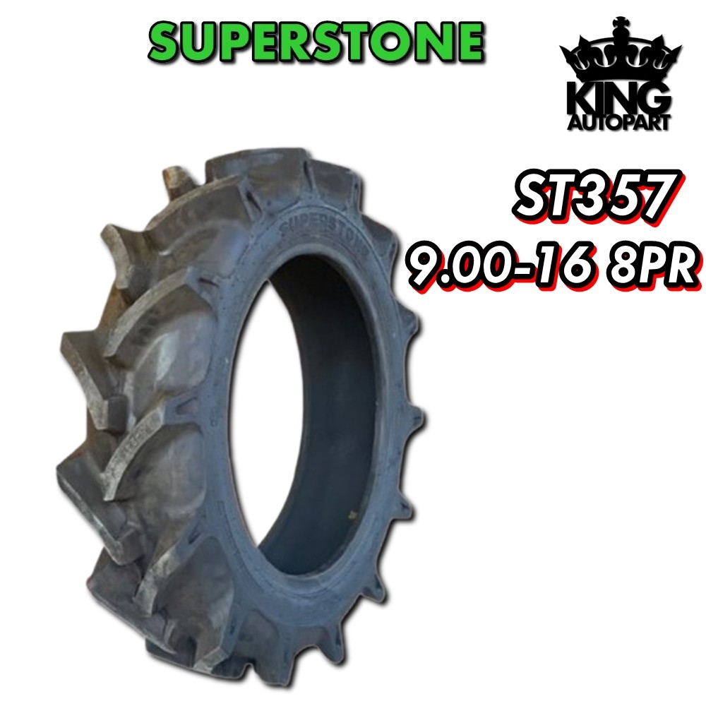 ยางรถอุตสาหกรรมและการเกษตร ขนาด 9.00-16 8PR T/T รุ่น ST357 ยี่ห้อ Super Stone
