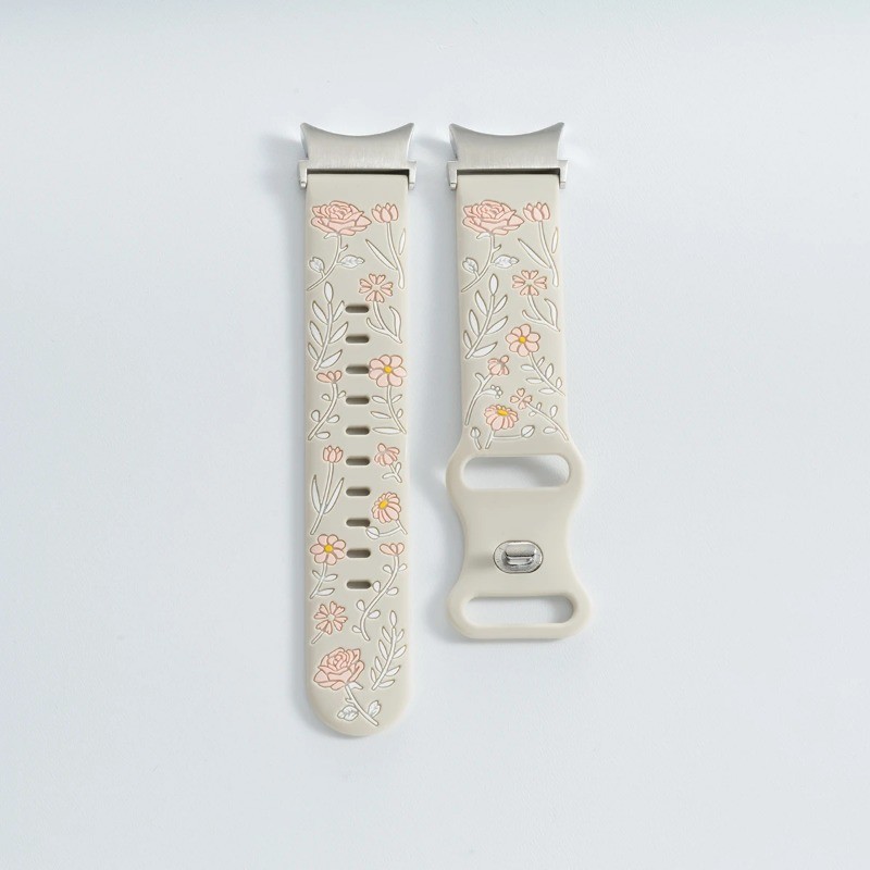 สายซิลิโคนทูโทน (ไม่มีนาฬิกา) สําหรับ Samsung Galaxy Watch 7/6/5/4 40 มม.44 มม.6 คลาสสิก 47 มม.43 มม.สร้อยข้อมือสําหรับนาฬิกา 5 Pro 45 มม. - รูปที่ 7