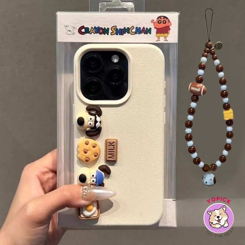 เหมาะสําหรับ IPhone 16 15 14 13 12 Mini 11 Pro Max X XR XS Max 6 7 8 Plus น่ารักบิสกิตสุนัขตุ๊กตาเคสโทรศัพท์ฝาครอบ Soft Shell PWK