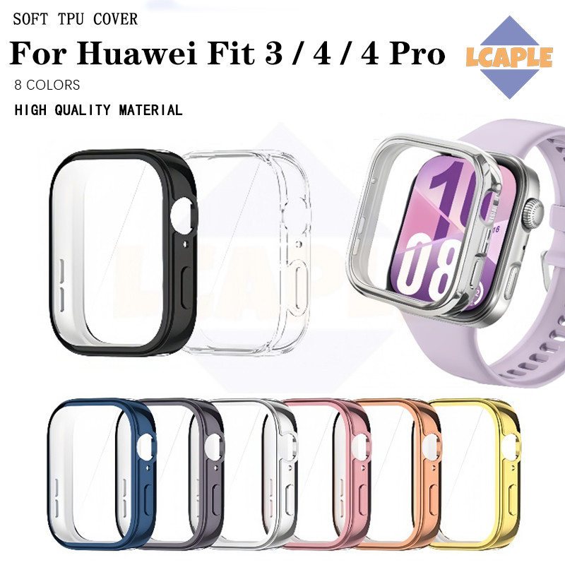 กรอบนาฬิกา TPU อ่อนนุ่ม for Huawei Watch Fit 5/5 Pro/4/4 Pro อุปกรณ์ป้องกันหน้าจอกันชน for Smartwatch Huawei Fit 3