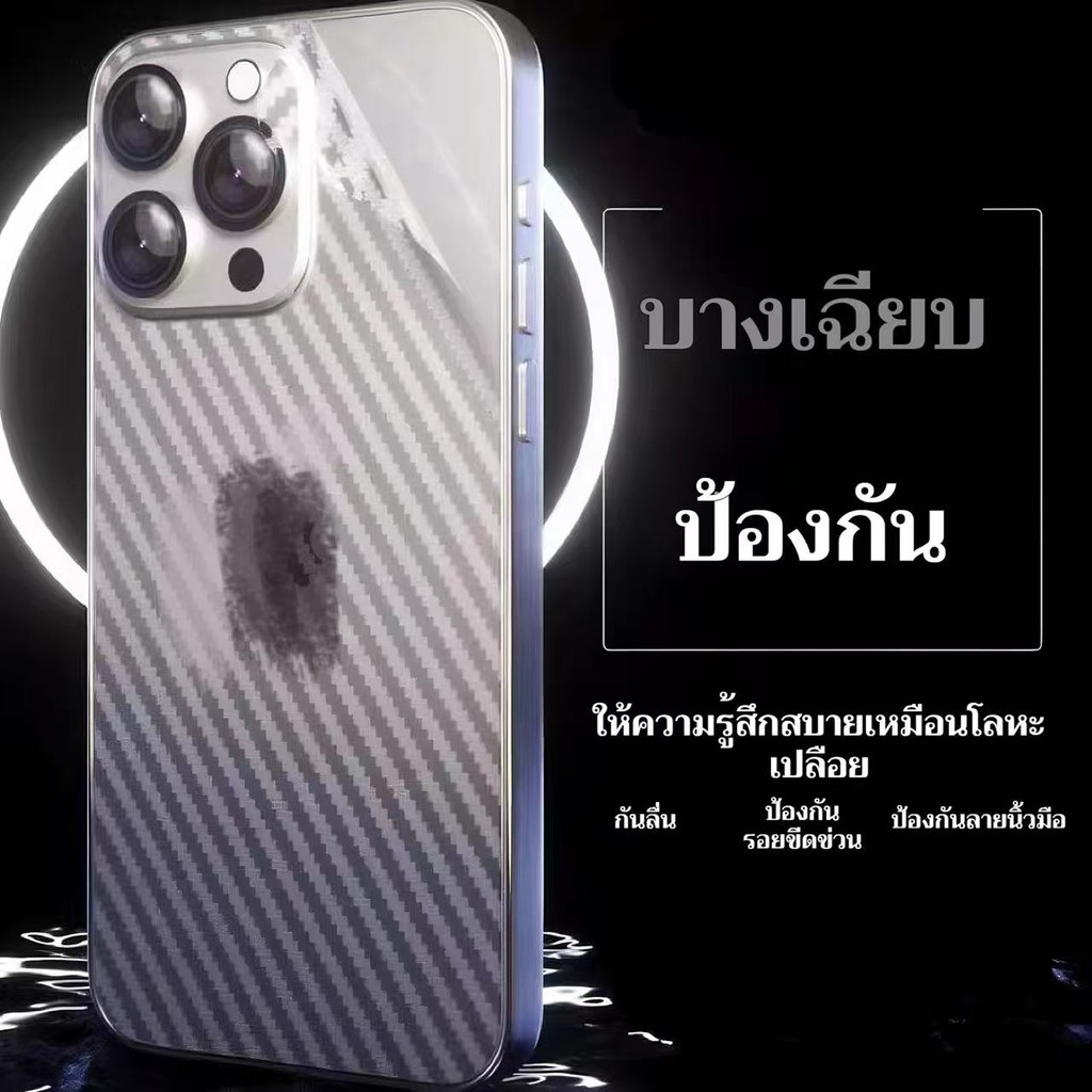 ฟิล์มหลังบางพิเศษ สำหรับiPhone16,15,14,13,12,11 Pro Max/X/XR/XS Max/7/8Plus ฟิล์มหลังกันรอย ฟิล์มหลังกันกระแทก T-KL#SJBM