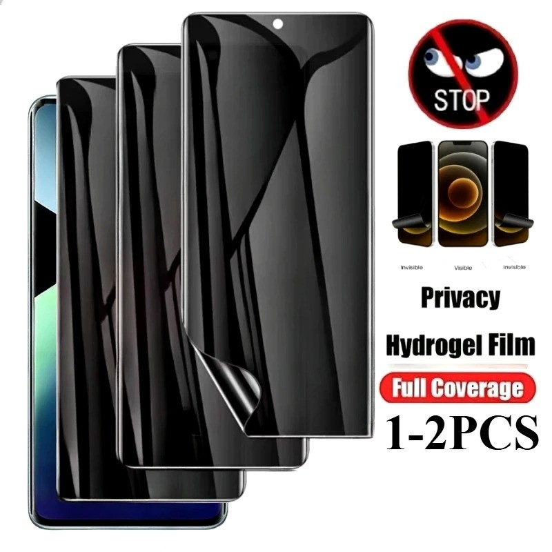 สําหรับ Huawei Pura 80Ultra 80Pro + 80 Pro 2 ชิ้น Matte Frosted Soft Hydrogel ฟิล์มสําหรับ Huawei Pura 70Ultra 70Pro + 70 Pro Anti Blue Light Anti Spy ความเป็นส่วนตัวป้องกันหน้าจอโทรศัพท์