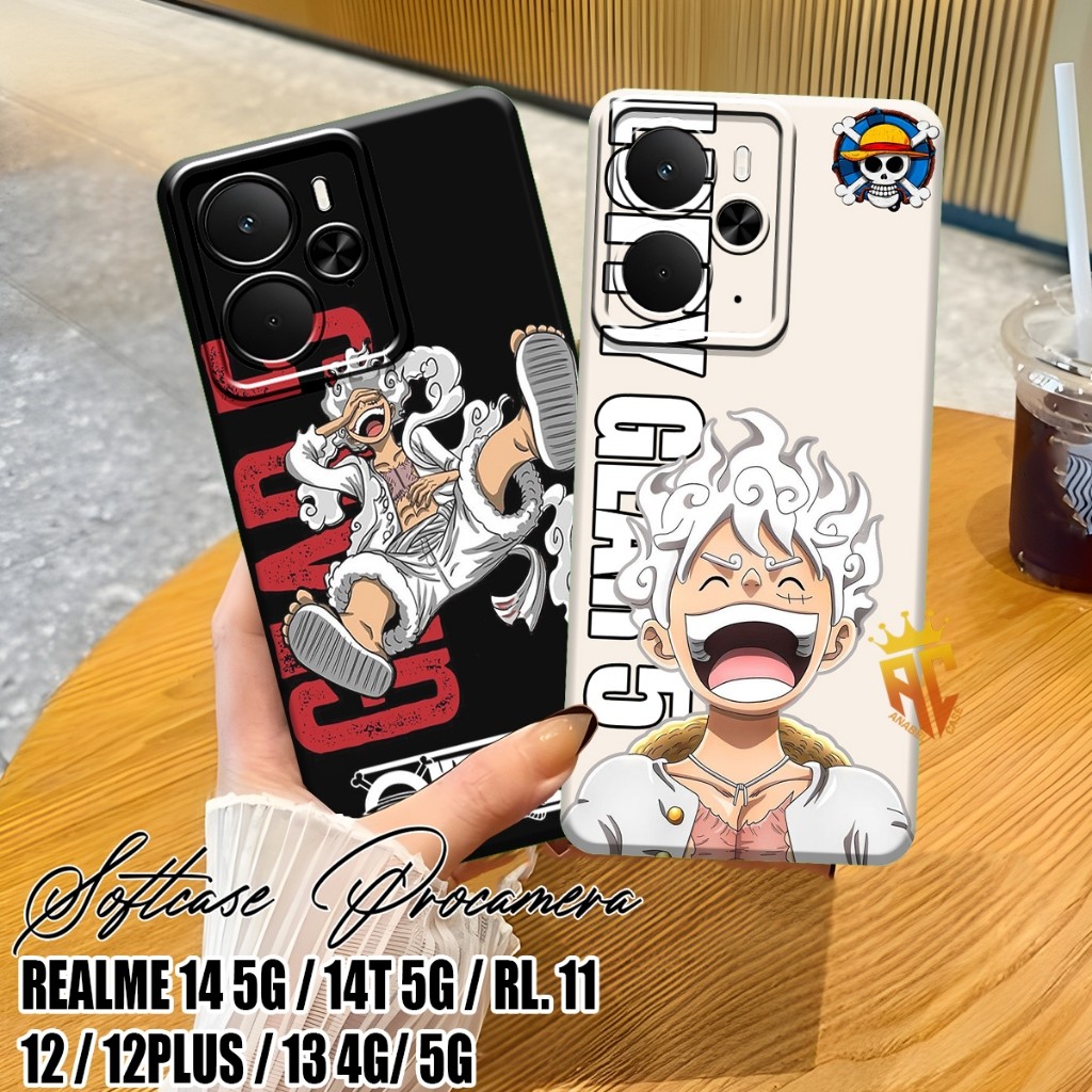 Softcase REALME 14 5G / REALME 14T 5G / REALME 11/12/12 PLUS/13 4G/5G - เคส Realme - เคส One Piece G