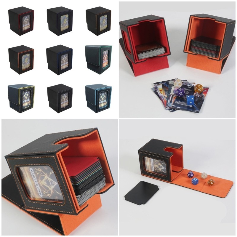 Top Game Card Organizer Magnetic Closed Card Storage Case with 100 Card Capacity