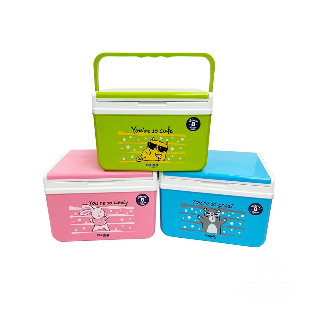 กระติก กระติกน้ำ กระติกน้ำแข็ง ความจุ 5 ลิตร เก็บความเย็นนาน 8 ชั่วโมง มีหูหิ้ว แบรนด์ Eskimo รุ่น K