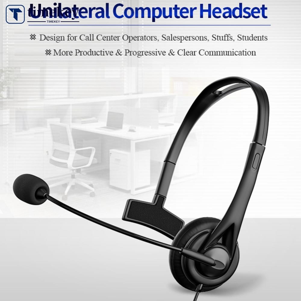 TKY Call Center หูฟัง USB ชุดหูฟังธุรกิจแบบมีสายพร้อมไมโครโฟนขนาด 3.5 มม.ควบคุมระดับเสียงปิดเสียงโทรศัพท์ Operator