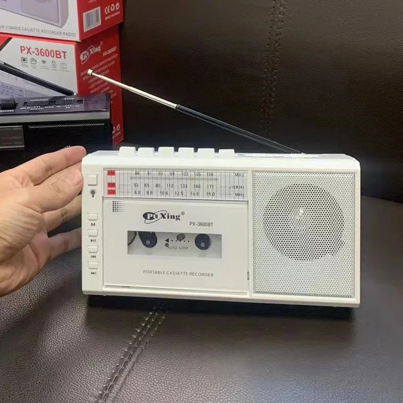 Vintage แบบพกพา Retro USB AM/FM/SW Multiband วิทยุสเตอริโอไร้สายบลูทูธ Mp3 Audio Cassette เทปเครื่องเล่นบันทึก AM วิทยุ