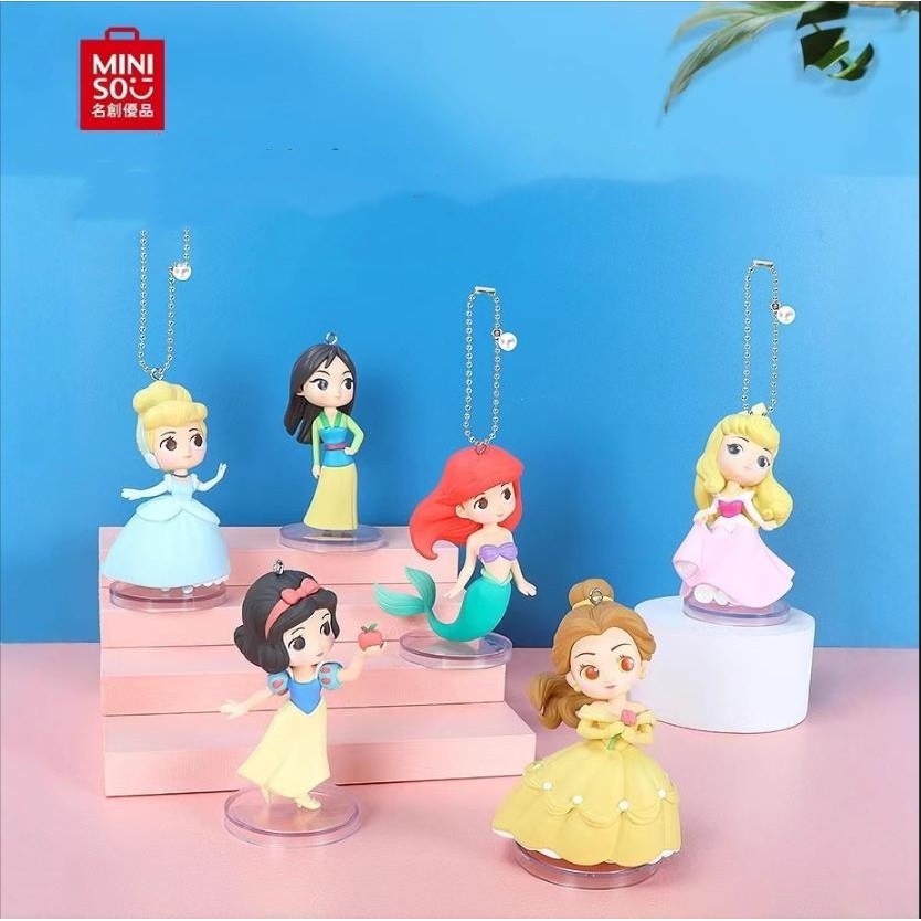 Miniso Disney Princess Key Chain Blind Boxes Toy Collection