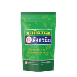 ชาเขียวนม มังกรบิน ไม่มีกลิ่นมะลิ ขนาด 200กรัม ชาเขียวมังกรบิน