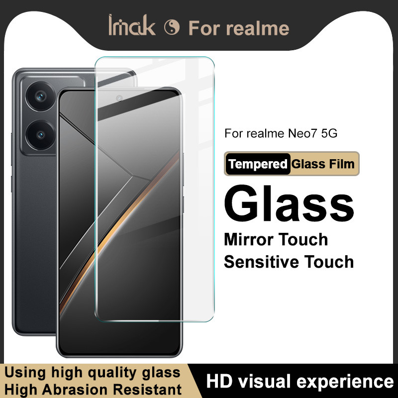 Imak Realme Neo 7 Neo7 5G 9H Anti-การระเบิดกระจกนิรภัยป้องกันหน้าจอฟิล์มบางเฉียบ