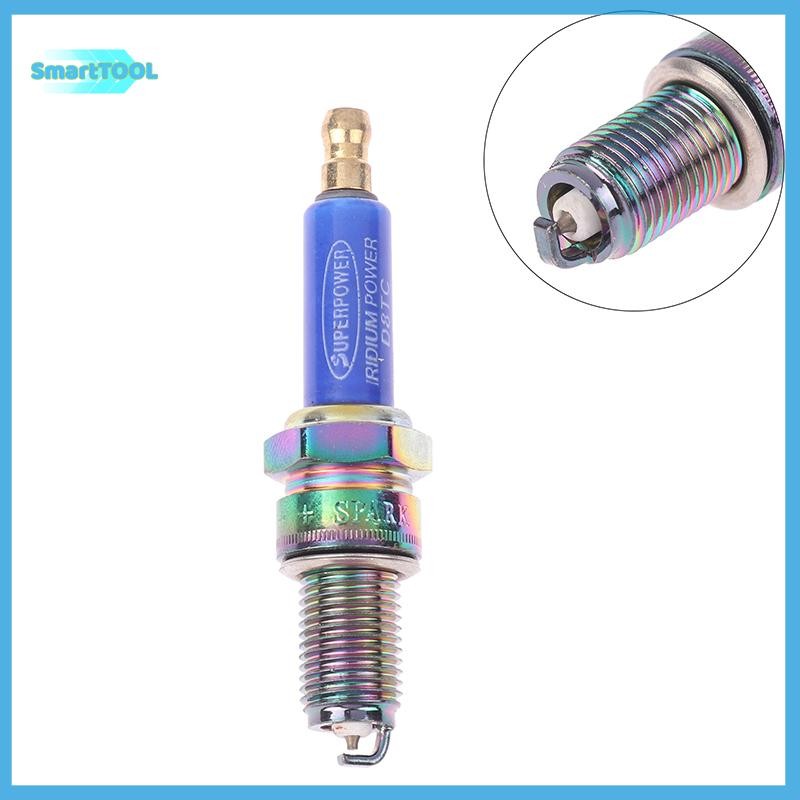 Utzn> หัวเทียนอิริเดียมสีน้ําเงิน D8TC สําหรับเครื่องยนต์แนวตั้ง CG Series 125cc 150cc 200cc 250cc รถออฟโรดรถจักรยานยนต์ไฟฟ้าสกู๊ตเตอร์ใหม่