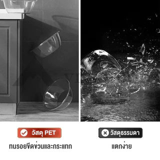 PET Food Grade[หนาพิเศษ] กะละมังใส PET เกรด A ตกไม่แตก! ใบใหญ่/ลึก อ่างล้างหน้า อเนกประสงค์ หอพัก/คอนโด