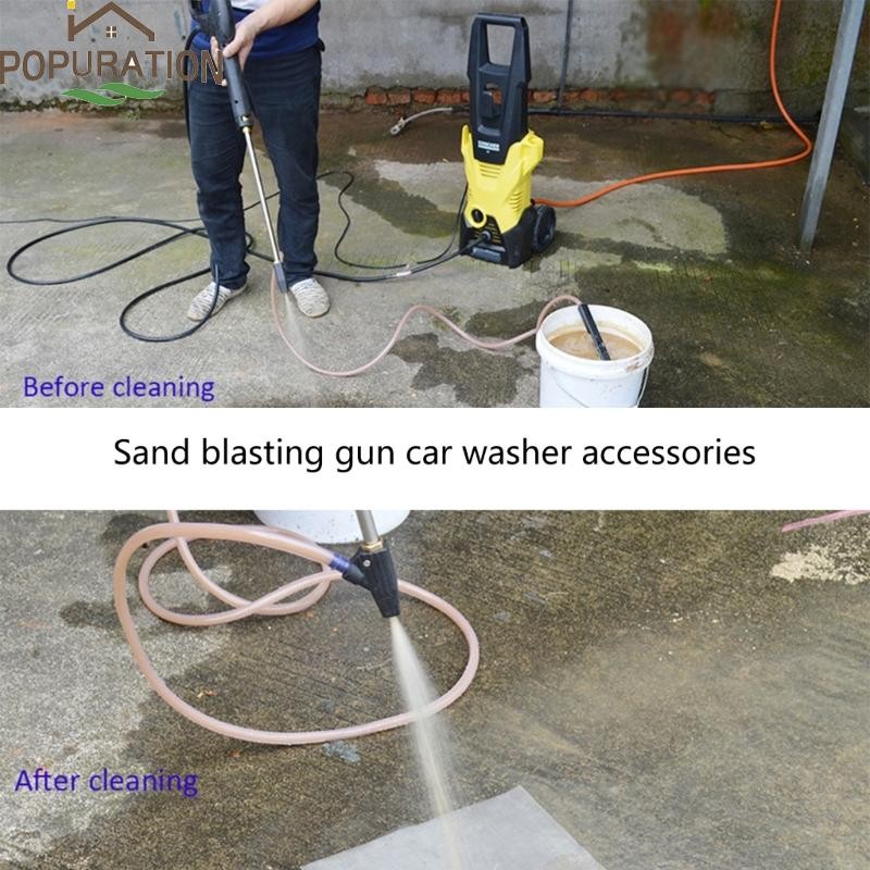 Pop เครื่องฉีดน้ําแรงดันสูง SandBlasting Kit หัวฉีดพ่นทรายเปียกสําหรับ K2-K7 เครื่องฉีดน้ําแรงดันสูง