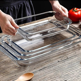 BUY 1 TAKE 1 Baking Dish for Oven, Rectangular Glass Pan, Thick Kitchen Bakeware