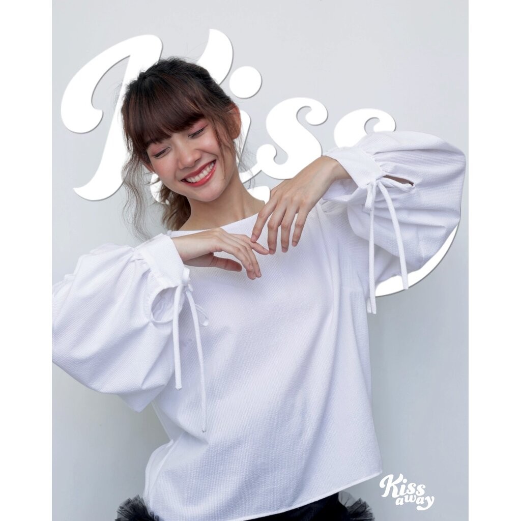 Nadeen เสื้อแขนพองฟู งานจึ้งมากแม่! พลางไหล่เนียนเก็บต้นแขนปังมากกก! ผ้าคอตตอนซีคเกอร์เบาสบาย