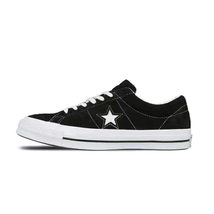 Converse, Converse Pure Source One Star onestar เชือกผูกรองเท้าหนังกลับคลาสสิก Kimura ระบายอากาศดารา