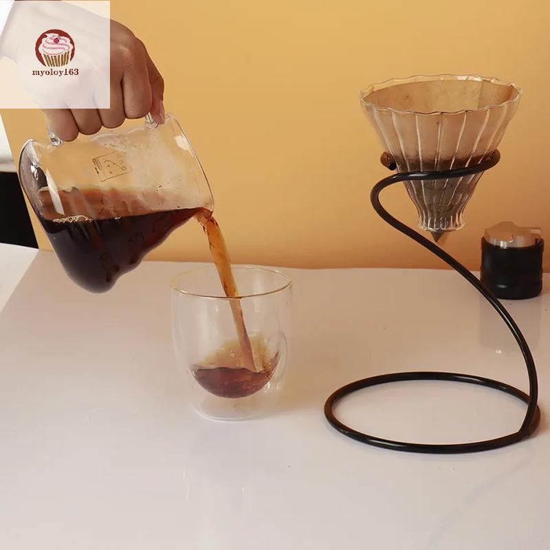 Myoloy Pour Over Coffee Rack เครื่องชงกาแฟหยดกรองถ้วย Rack Stand Brewer Holder Hand Drip Pour Over Dripper Maker หยด TH