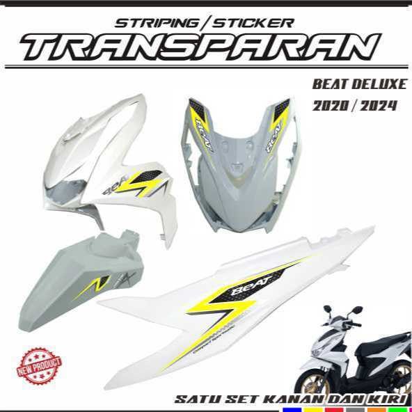 TRANSARAV VARIATION OF TRANSPARENT STRIPING STICKERS สําหรับ HONDA BEAT DELUXE SIMPLE VARIATION MOTI
