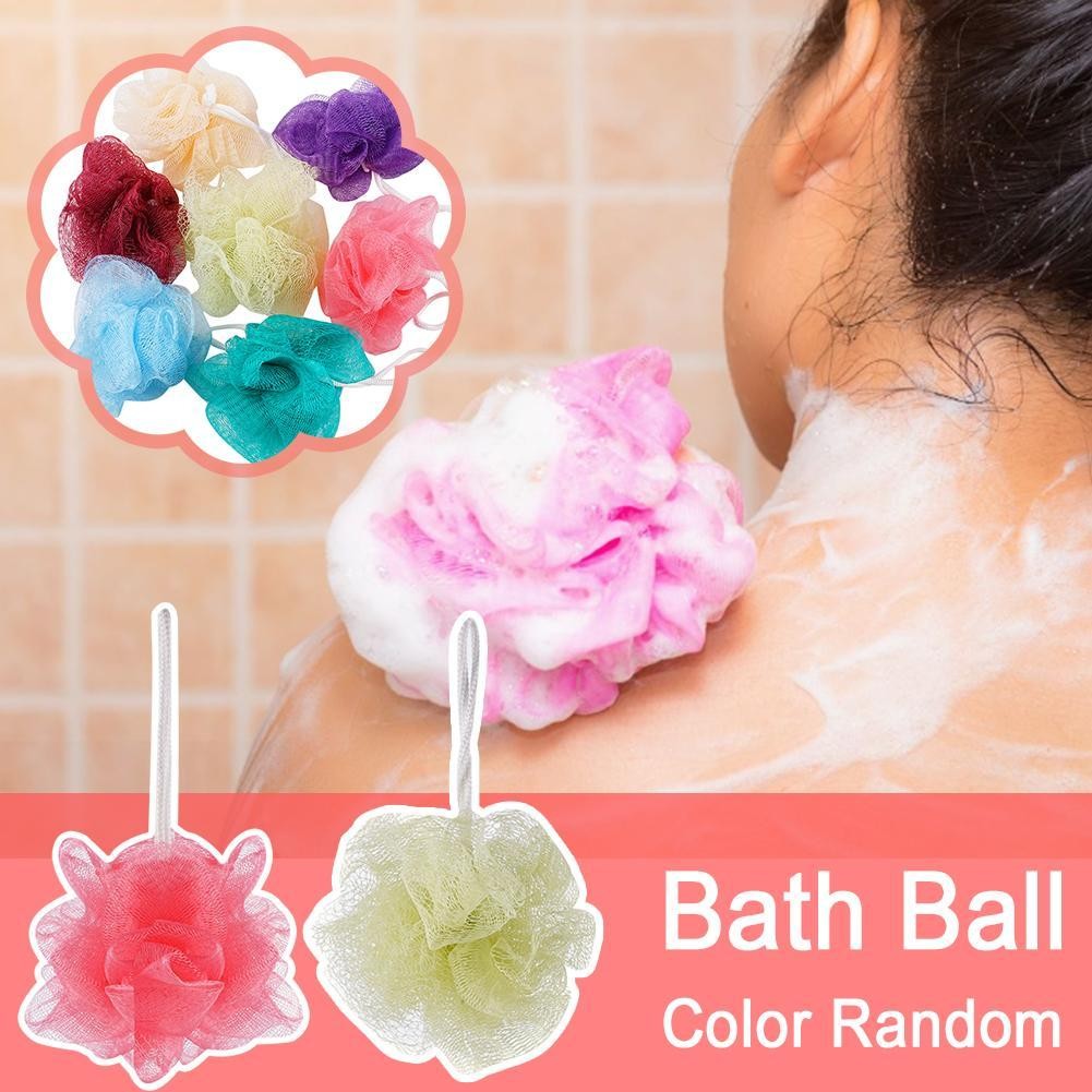 Bath Ball Bubble Bath Sponge Towel Rub Back Bath (สีสุ่ม) L7W3