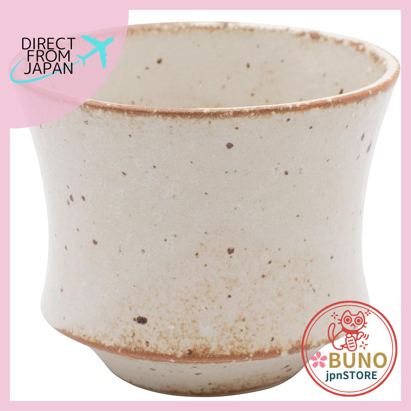 【made in japan】
Mino Ware Sabi Shino Hantai Sencha teacup, approximately 8cm in diameter and 6.5cm i