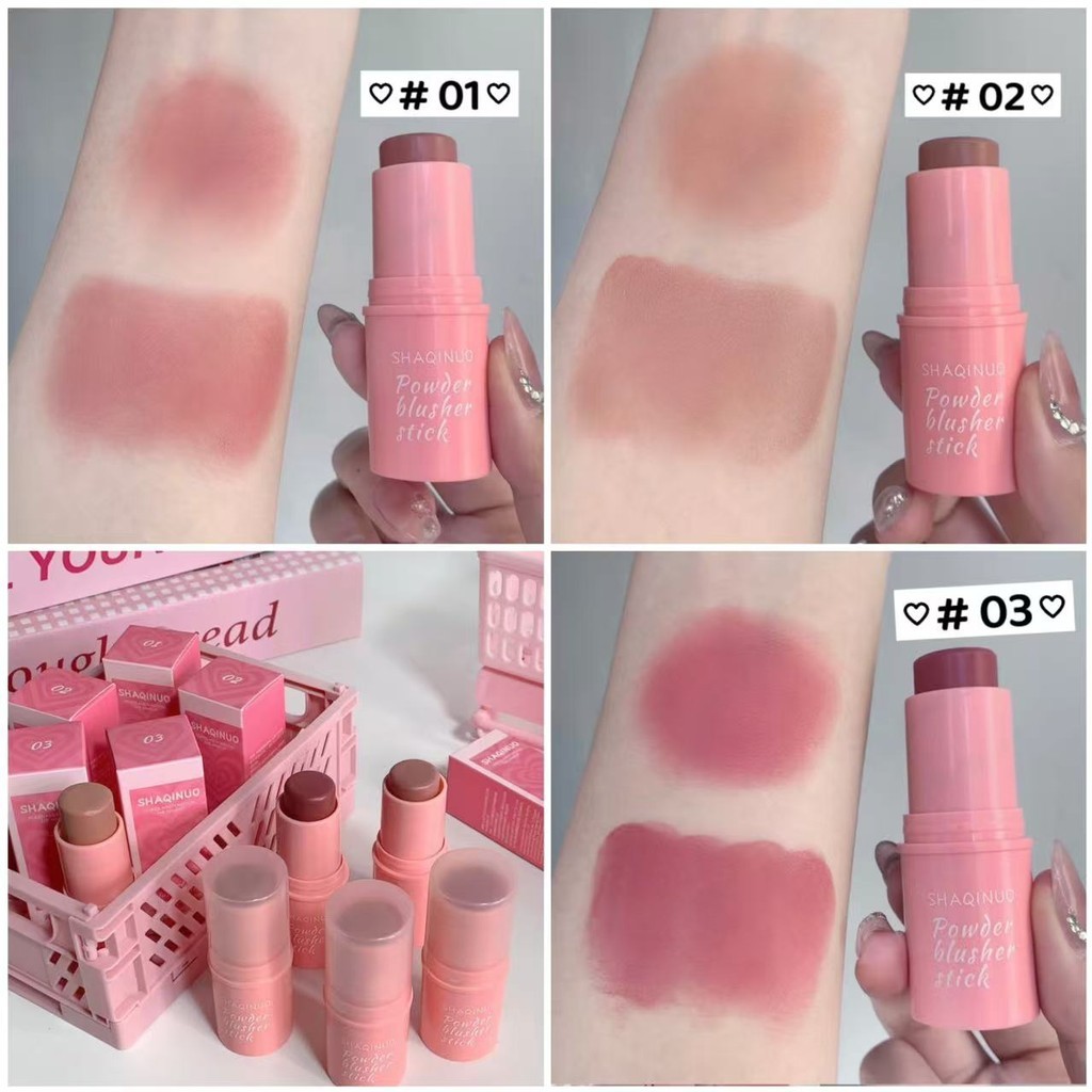 pink girl: บลัชออนเนื้อครีม เนื้อแมตต์ รียบเนียน เป็นธรรมชาติ กันน้ํา ปรับสีผิวให้กระจ่างใส C0123
