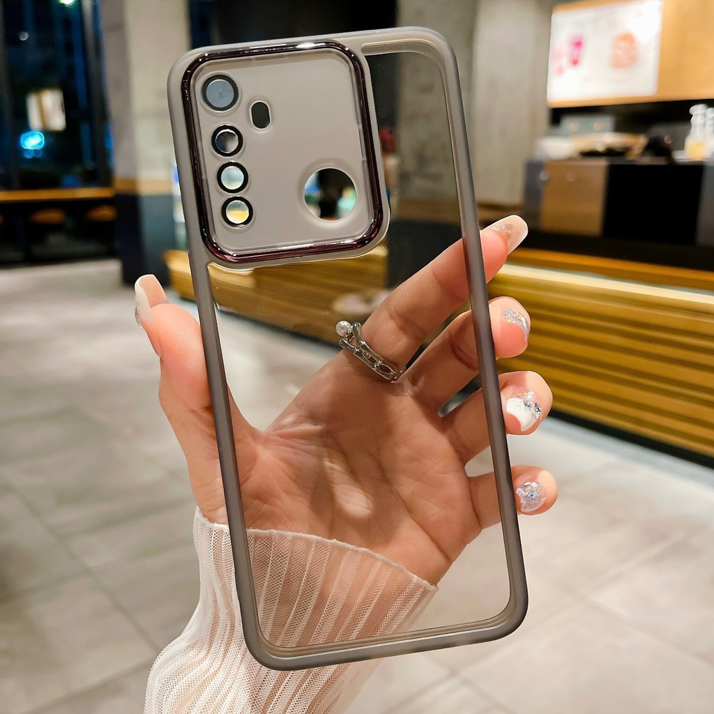 เคส VIVO Y30 Y50 1935 1938 ปลอกเลนส์กล้องฟิล์มป้องกันเคลือบด้วยไฟฟ้าเคสนิ่มใสเคสโทรศัพท์ PXM1