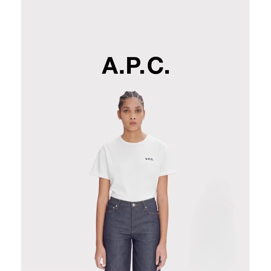 [Classic] APCT-Shirt VPC เสื้อยืดแฟชั่น สำหรับผู้ชายและผู้หญิง ลวดลายพิมพ์คอเรียบ