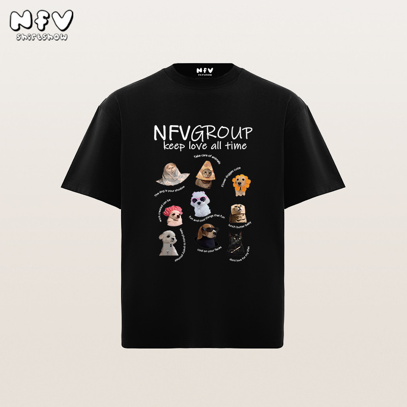 NFV พร้อมส่ง✨ลายสัตว์พิมพ์ลาย เสื้อยืดผู้หญิงoversized ผ้าคอตตอน 100% เกรดพรีเมี่ยม ใส่สบาย YG122 ราคา ถูกที่สุด ดีลบีเคเค แกลเลอรีภาพที่ 7