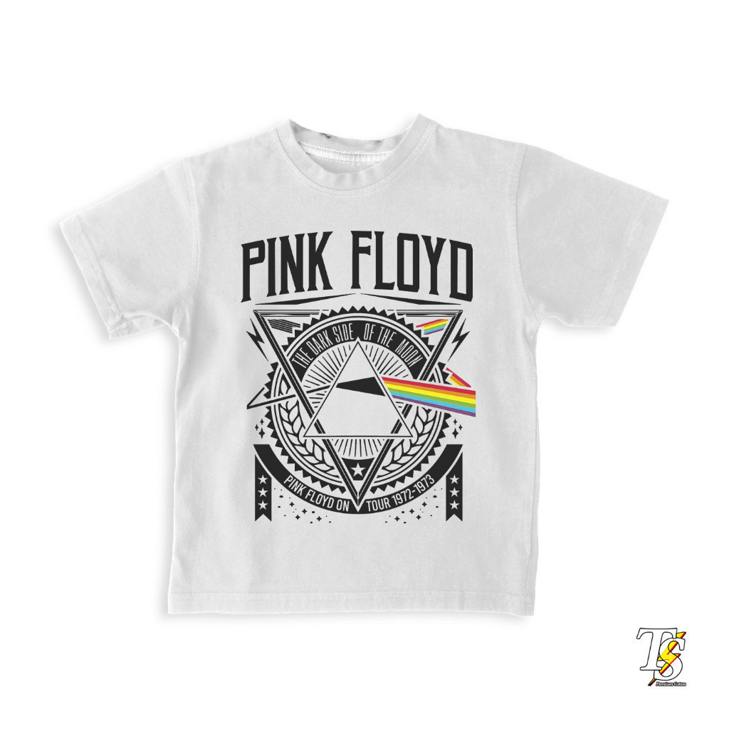 Distro เสื้อยืดสําหรับผู้ชายและผู้หญิง Pink Floyd Band Rock Kids White TULSA KING