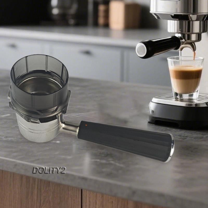 [Dolity2] Portafilter Funnel Anti Splash Dosing Funnel Ring Espresso Dosing Funnel