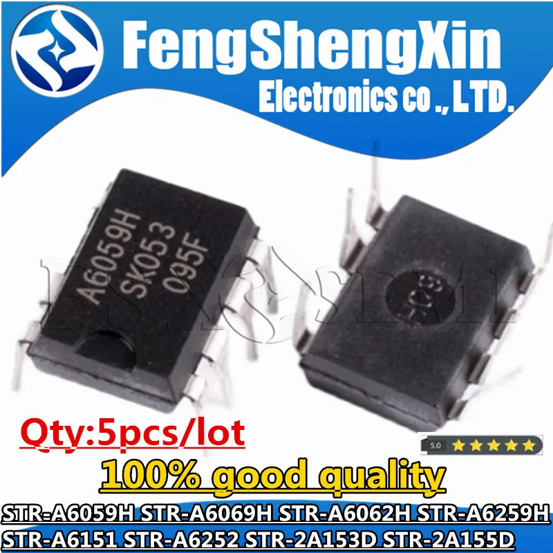 5 ชิ้น A6059H DIP-7 STR-A6059H A6069H STR-A6069H STR-A5259H STR-A6062H STR-A6151 STR-A6252 A6H STR-A