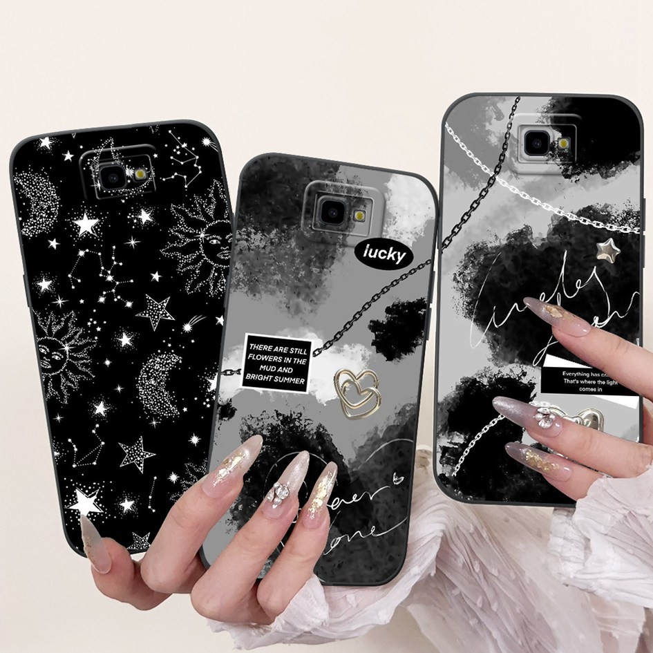 SAMSUNG สําหรับSamsung Galaxy J7 PrimeปลอกG610F G610M G610YฝาครอบLuxury Space Marble SoftสําหรับSams