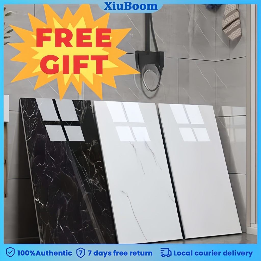 【ของขวัญฟรี】วอลเปเปอร์ลายหินอ่อน 3 มิติ ขนาด 90×40 ซม. มีกาวในตัว กันน้ำ ตกแต่งผนัง วอลเปเปอร์พิมพ์ลาย PVC กระเบื้อง ราคา ถูกที่สุด ดีลบีเคเค รูปภาพหลัก