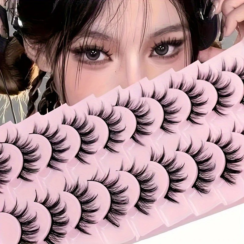 10 คู่ Deluxe C Curl ขนตาปลอม – ชุดมังงะและคอสเพลย์หลายความยาว, คู่ขนตาปลอมแบบธรรมชาติ – โปรปัง
