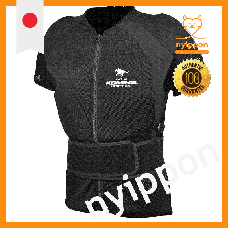 KOMINE Horse Riding Protection Wear with CE Level 2 Armor - Black (Sizes S, M, L, O, XO)