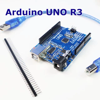 บอร์ด Arduino UNO R3 (SMD) ATmega328P พร้อมสาย USB - สำหรับนักพัฒนาและโปรเจกต์ DIY