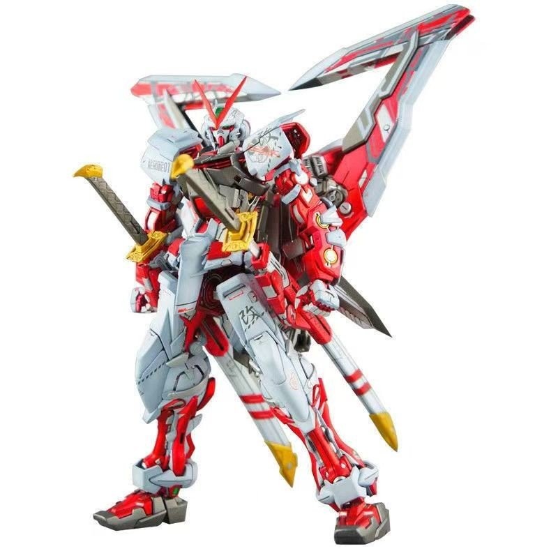A Gundam Mecha Toy 6601 Red Heresy ดัดแปลง MG1/100 ประกอบดาบใหญ่ Double-มีด Bonus Bracket 5.17 JIMR