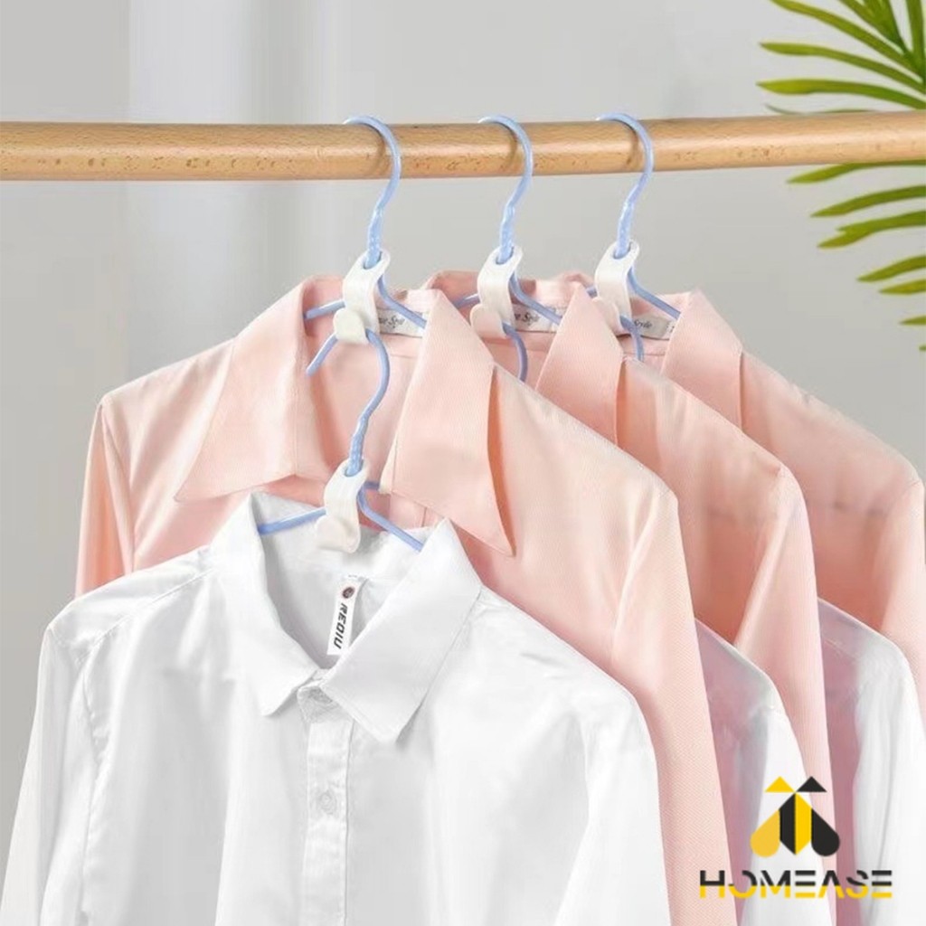 HA ตะขอเก็บเสื้อผ้า 20 ชิ้น/แพ็ค ประหยัดพื้นที่ เพิ่มพื้นที่แขวนเสื้อในตู้เสื้อผ้า Clothes Hanger Connector Hook - รูปที่ 5